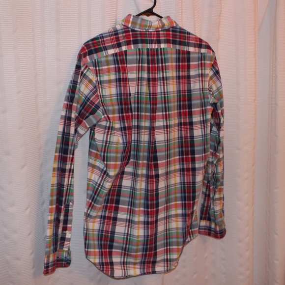 Colorful Plaid Polo RL Long Sleeve Button Down - Picture 2 of 3
